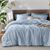 Cationic Dyeing Comforter Set with Pillow Shams