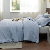 Cationic Dyeing Comforter Set with Pillow Shams