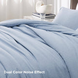 Cationic Dyeing Comforter Set with Pillow Shams