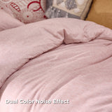 Cationic Dyeing Comforter Set with Pillow Shams