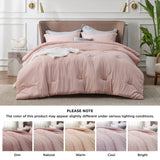 Cationic Dyeing Comforter Set with Pillow Shams