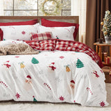 Bedsure Christmas Santa Duvet Cover Set