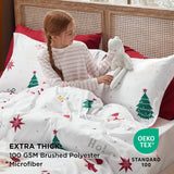 Bedsure Christmas Santa Duvet Cover Set