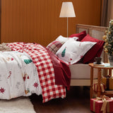 Bedsure Christmas Santa Duvet Cover Set