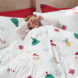 Bedsure Christmas Santa Duvet Cover Set