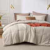 Basket Weave Pattern Down Alternative Comforter Set