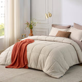 Basket Weave Pattern Down Alternative Comforter Set