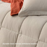 Basket Weave Pattern Down Alternative Comforter Set