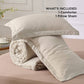 Basket Weave Pattern Down Alternative Comforter Set