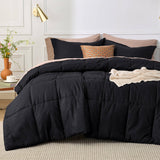 Basket Weave Pattern Down Alternative Comforter Set