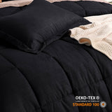 Basket Weave Pattern Down Alternative Comforter Set