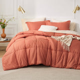 Basket Weave Pattern Down Alternative Comforter Set