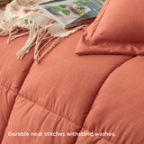 Basket Weave Pattern Down Alternative Comforter Set