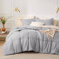 Basket Weave Pattern Down Alternative Comforter Set