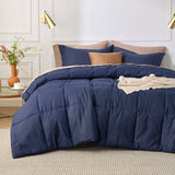 Basket Weave Pattern Down Alternative Comforter Set