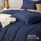 Basket Weave Pattern Down Alternative Comforter Set