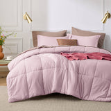 Basket Weave Pattern Down Alternative Comforter Set