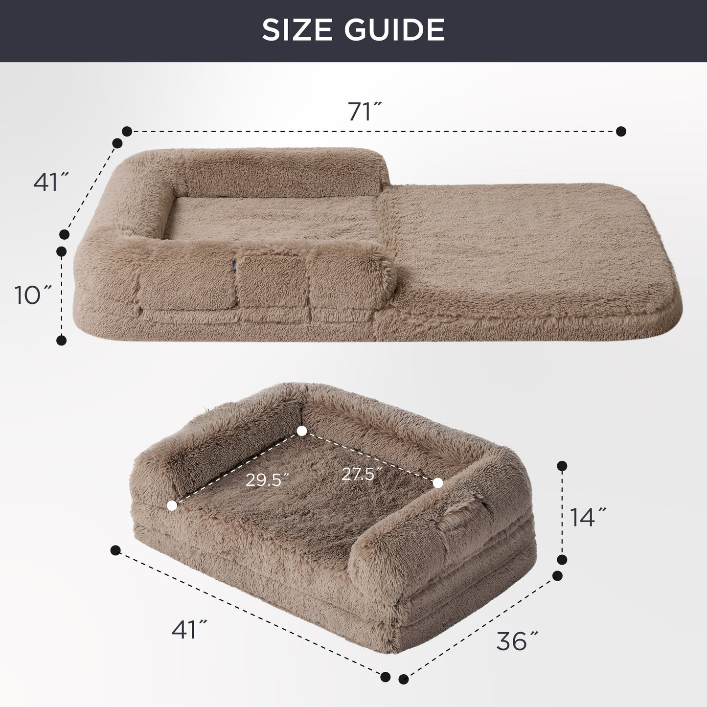 Foldable Human Dog Bed