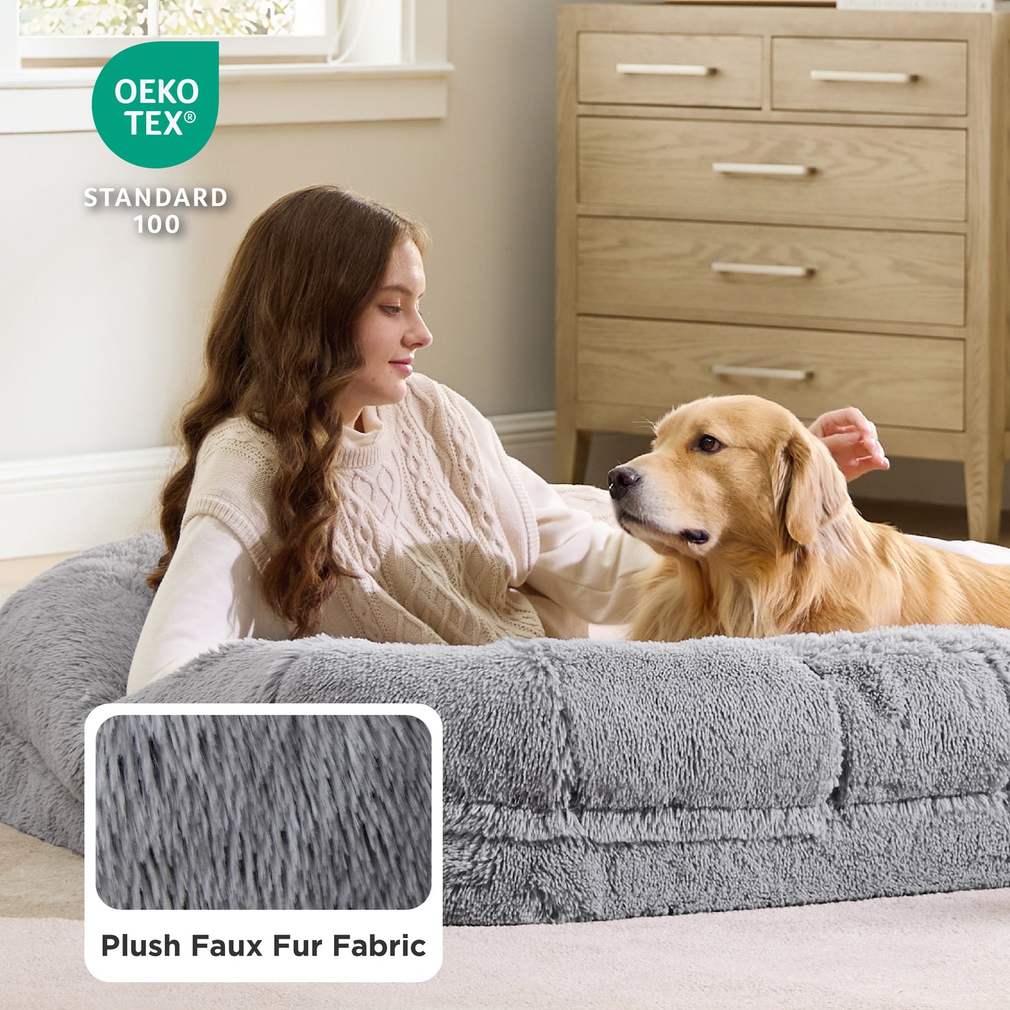 Foldable Human Dog Bed