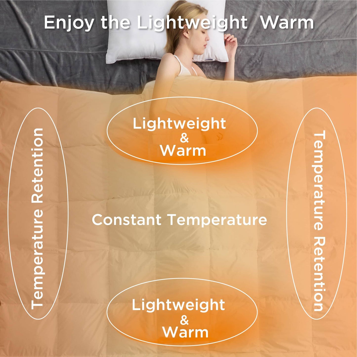 Down Comforter Duvet Insert for All Season