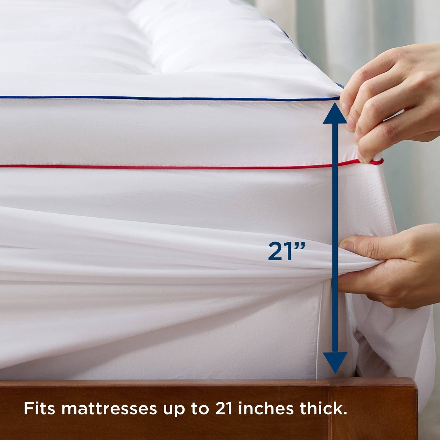 Thick Mattress Topper Pad Cover