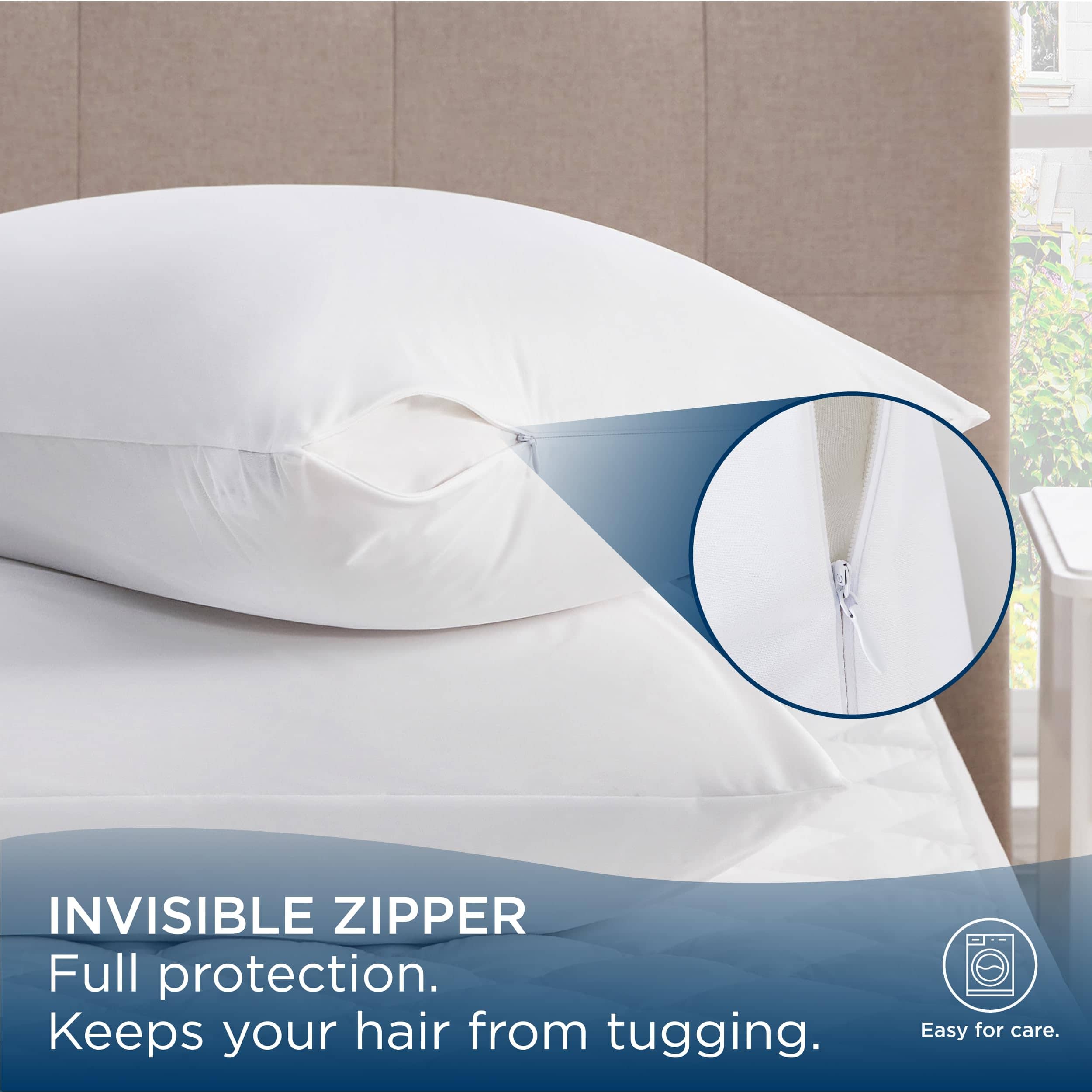 Waterproof Pillow Protectors with Zipper