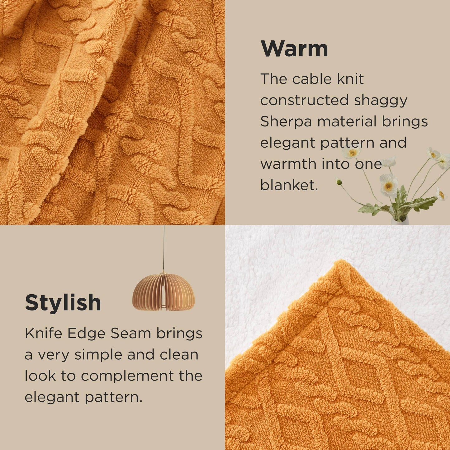 Sherpa Throw Blanket For Couch