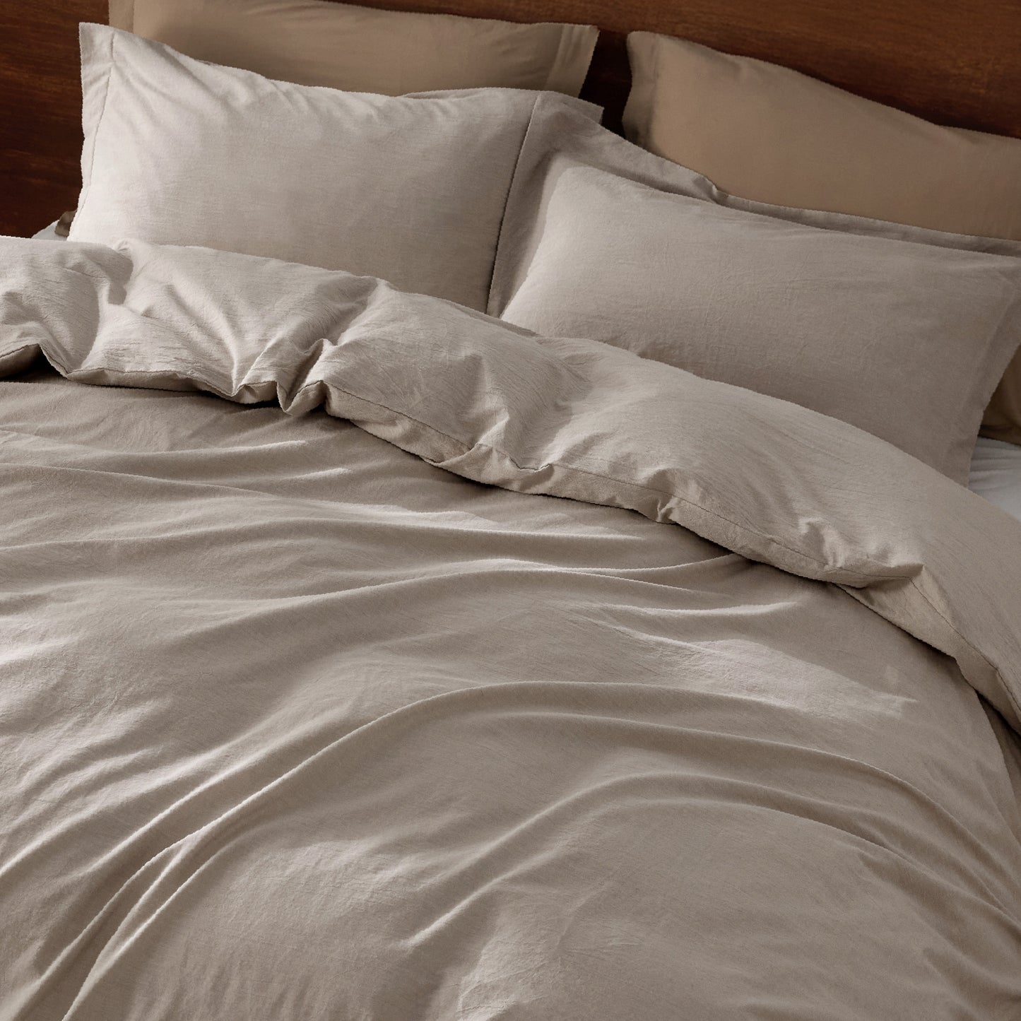 GentleSoft® Washed Cotton Duvet Cover Set