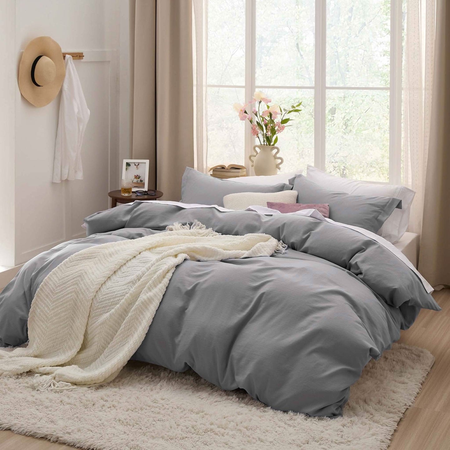 ButterySoft Ultra Soft Hypoallergenic Microfiber Duvet Cover Set