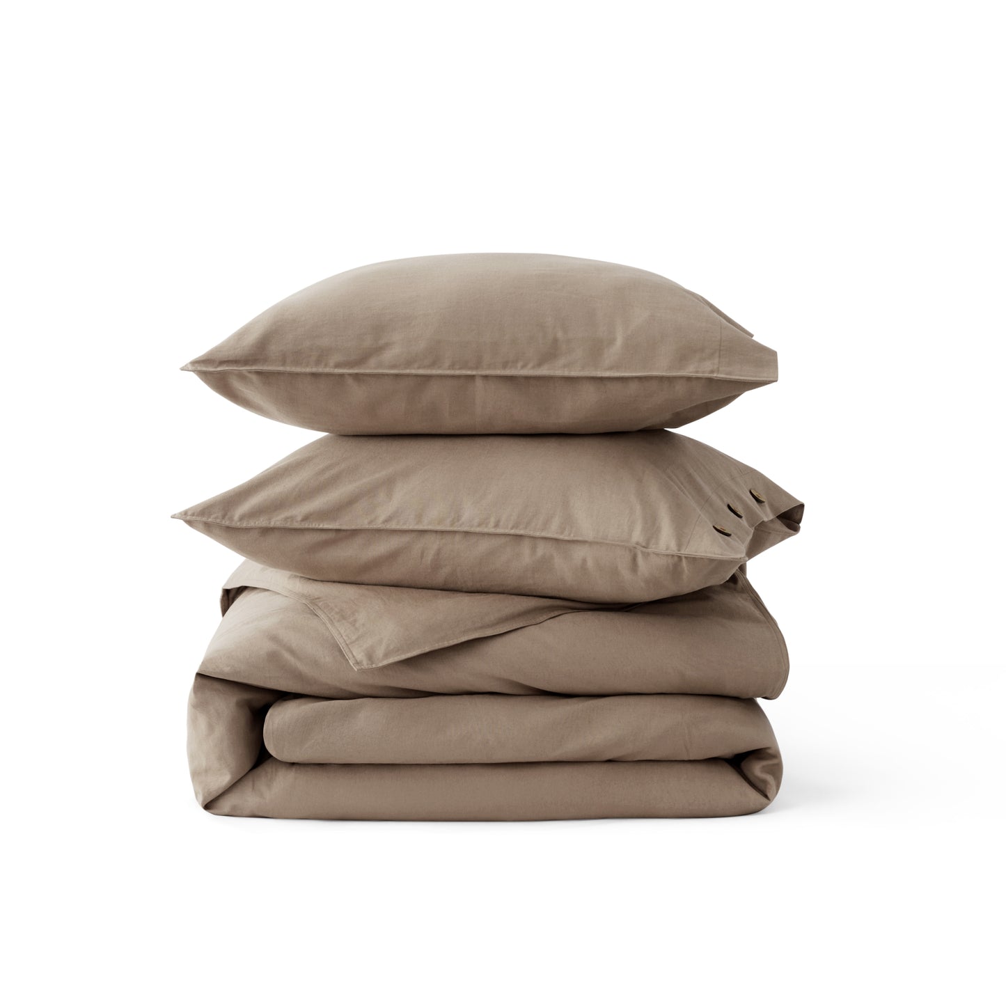 GentleSoft® Cotton Linen Hybrid Duvet Cover Set