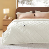 Quilted Sherpa Fleece Heated Blanket