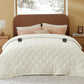Quilted Sherpa Fleece Heated Blanket