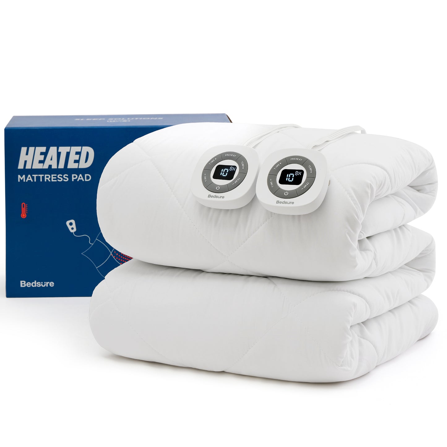 Coral Fleece Heated Mattress Pad