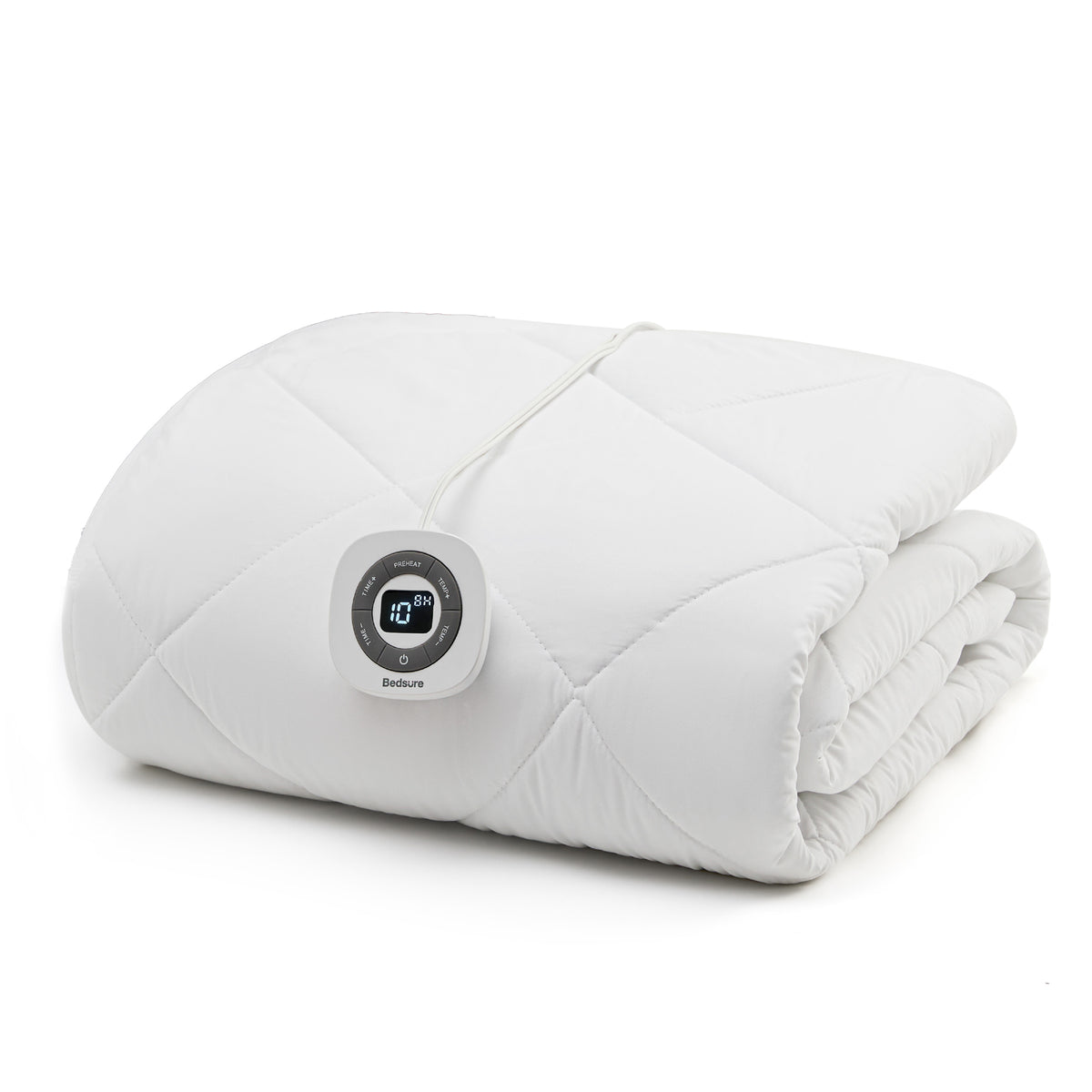 Brushed Polyester Microfiber Heated Mattress Pad