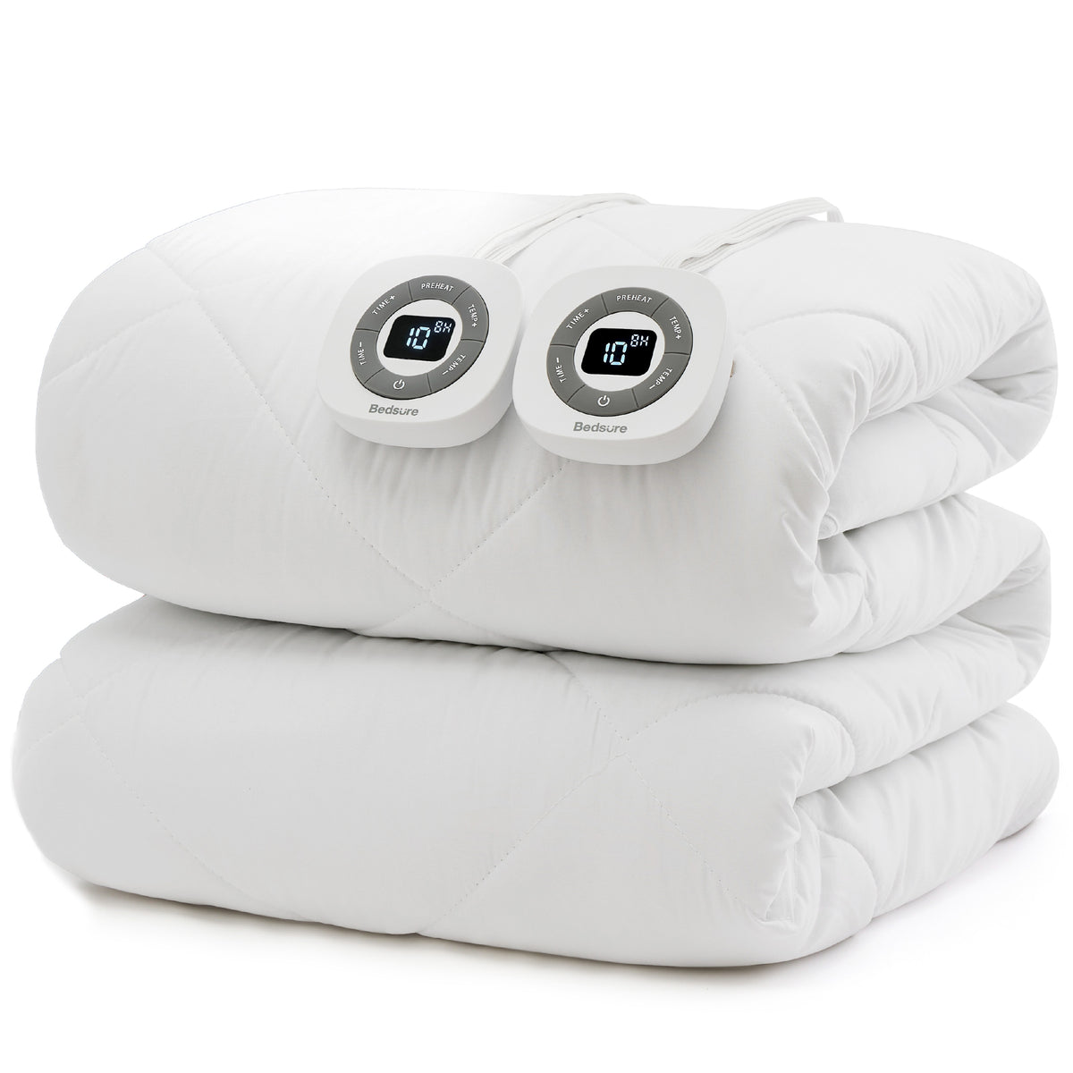 Brushed Polyester Microfiber Heated Mattress Pad