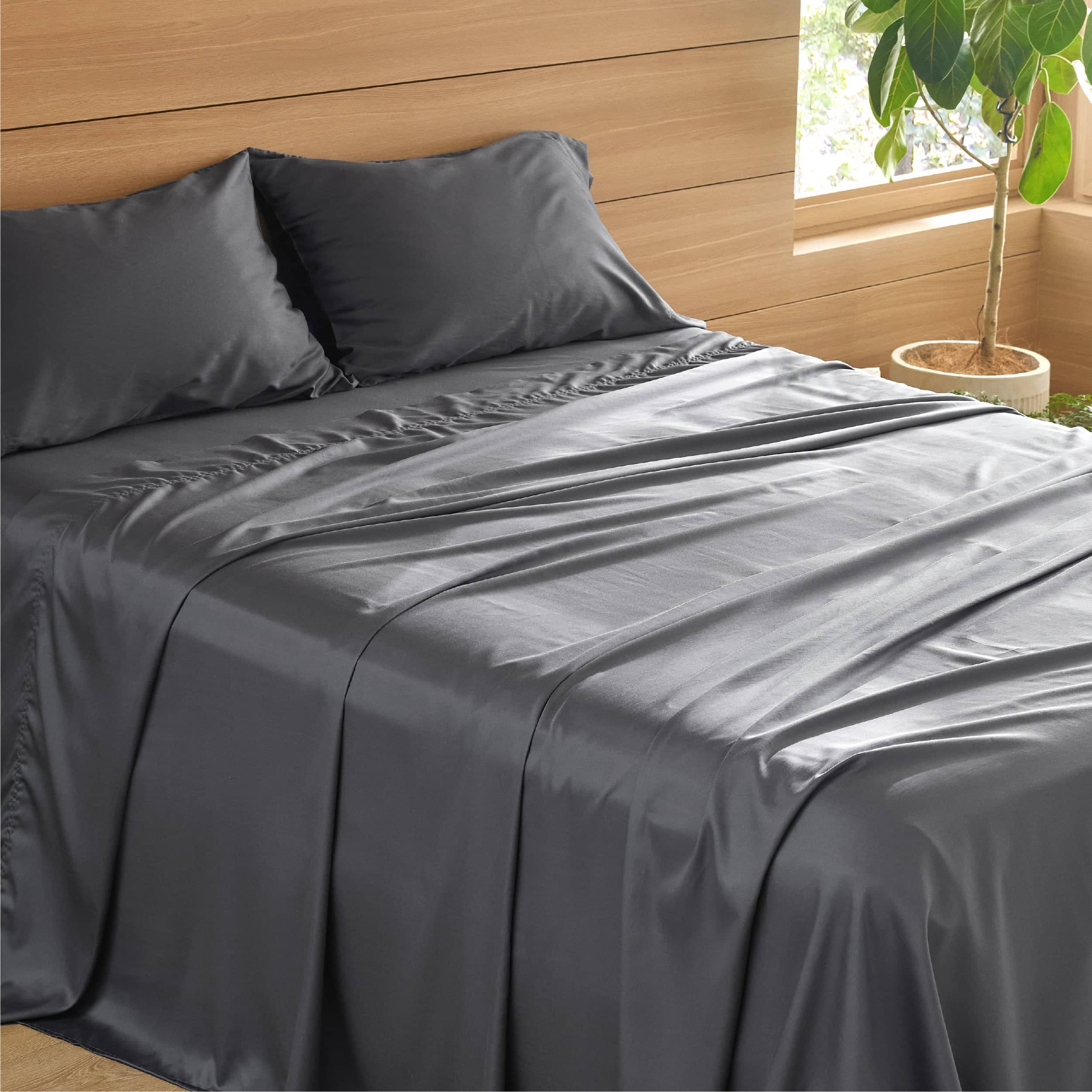 Bedsure Lyocell Cotton Sheet Set - Cooling Sheets