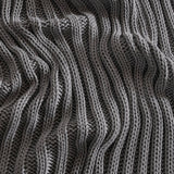 Cotton Knit Throw Blanket