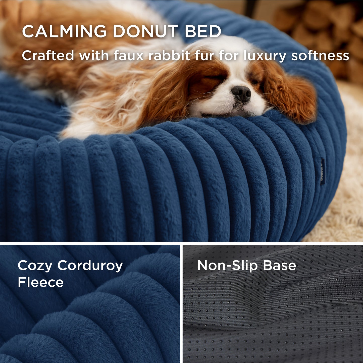 Corduroy Round Pet Bed