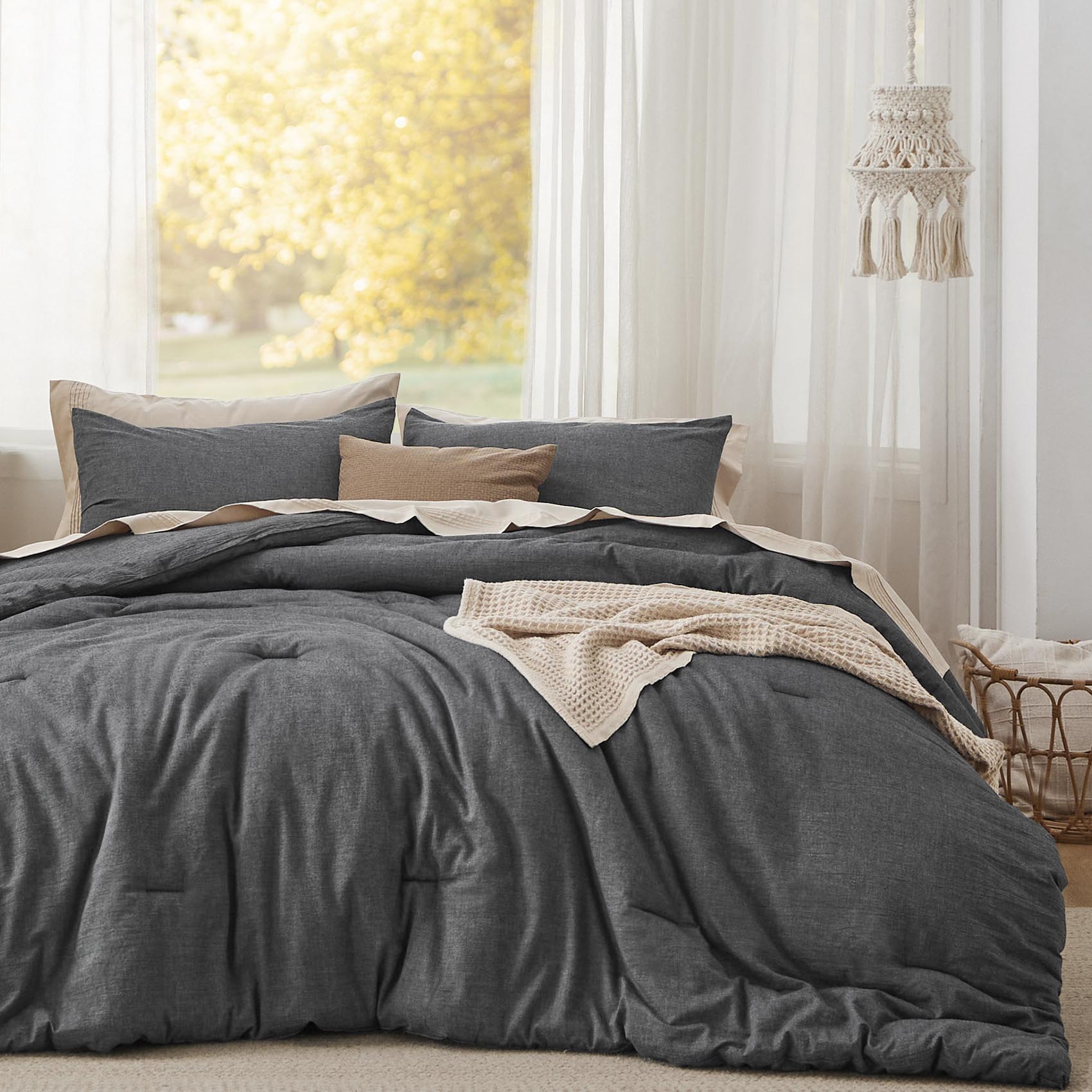 Prewashed Cotton Comforter Set