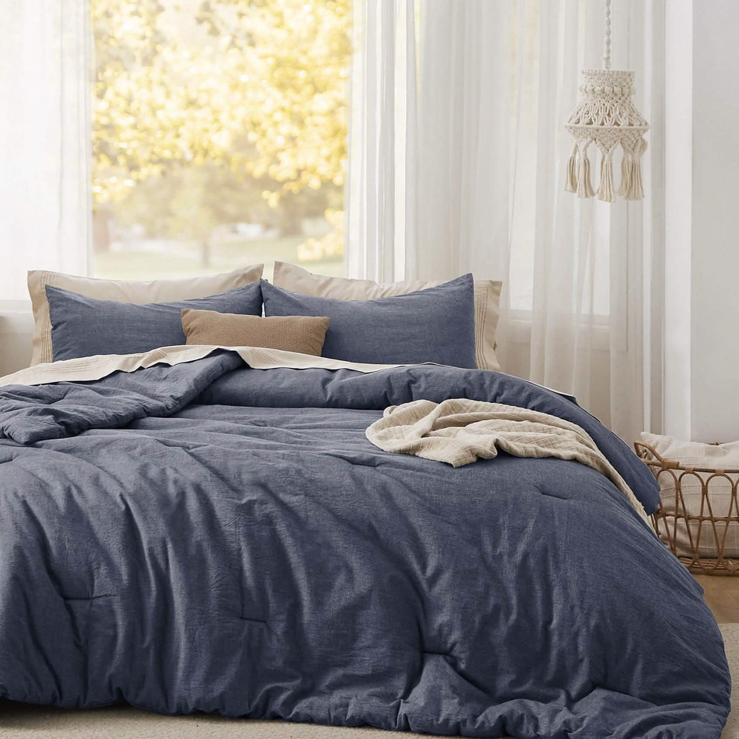 Prewashed Cotton Comforter Set