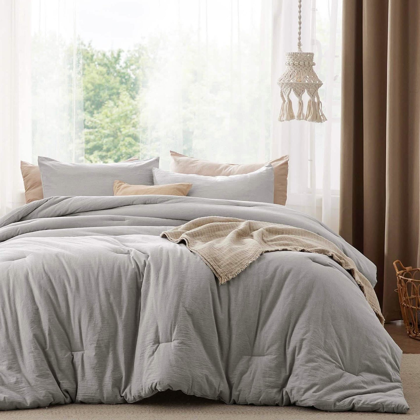 Prewashed Cotton Comforter Set