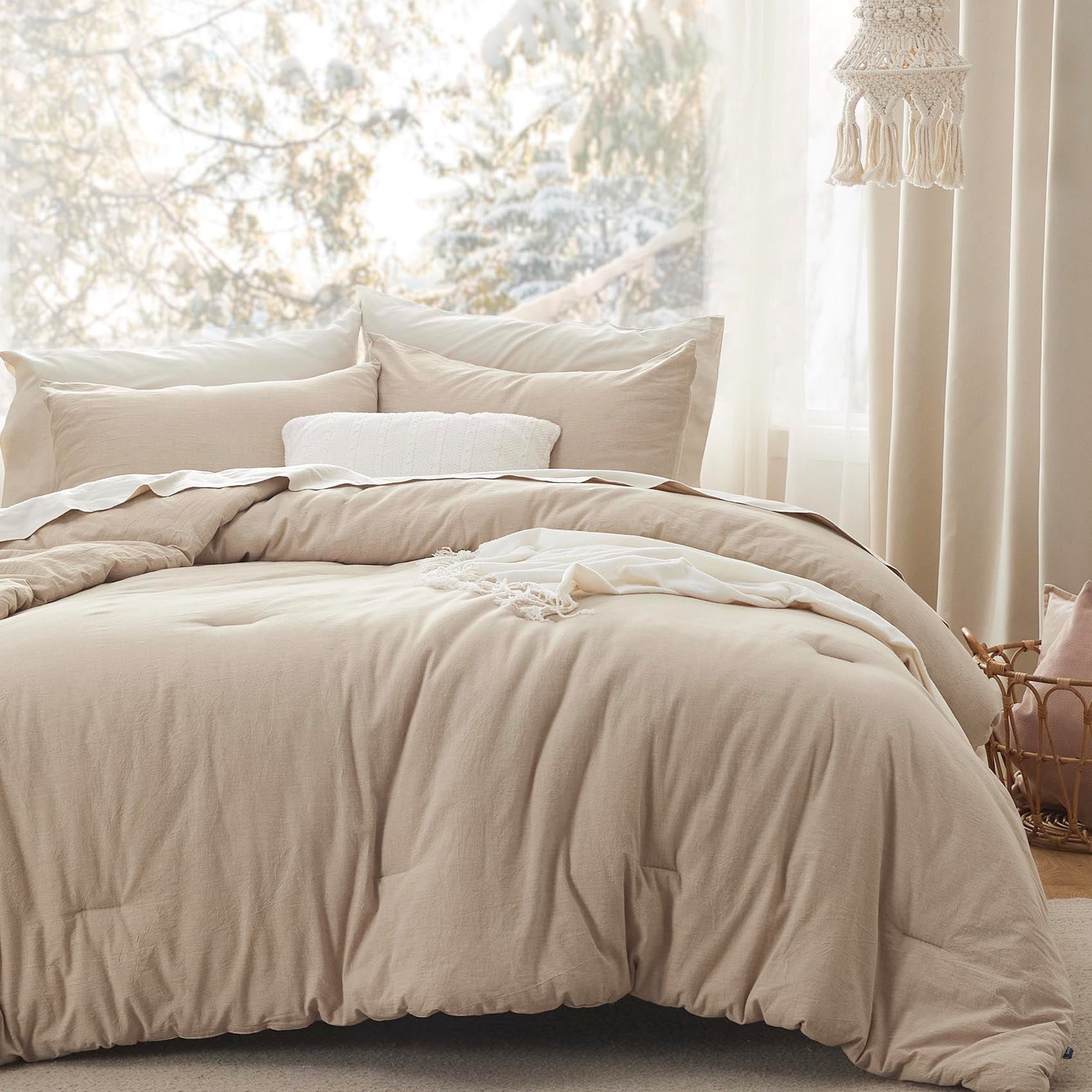 Prewashed Cotton Comforter Set