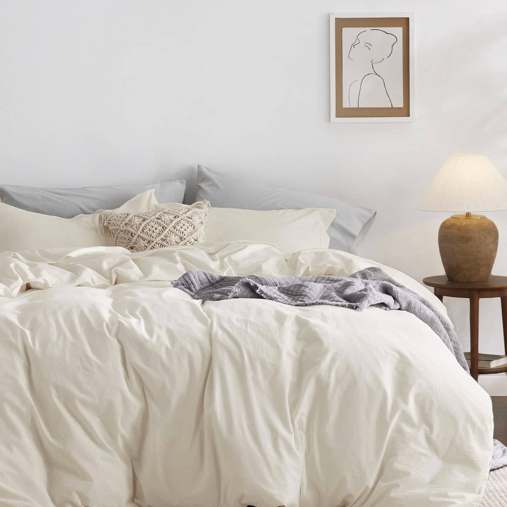 100% Washed Cotton Duvet Cover