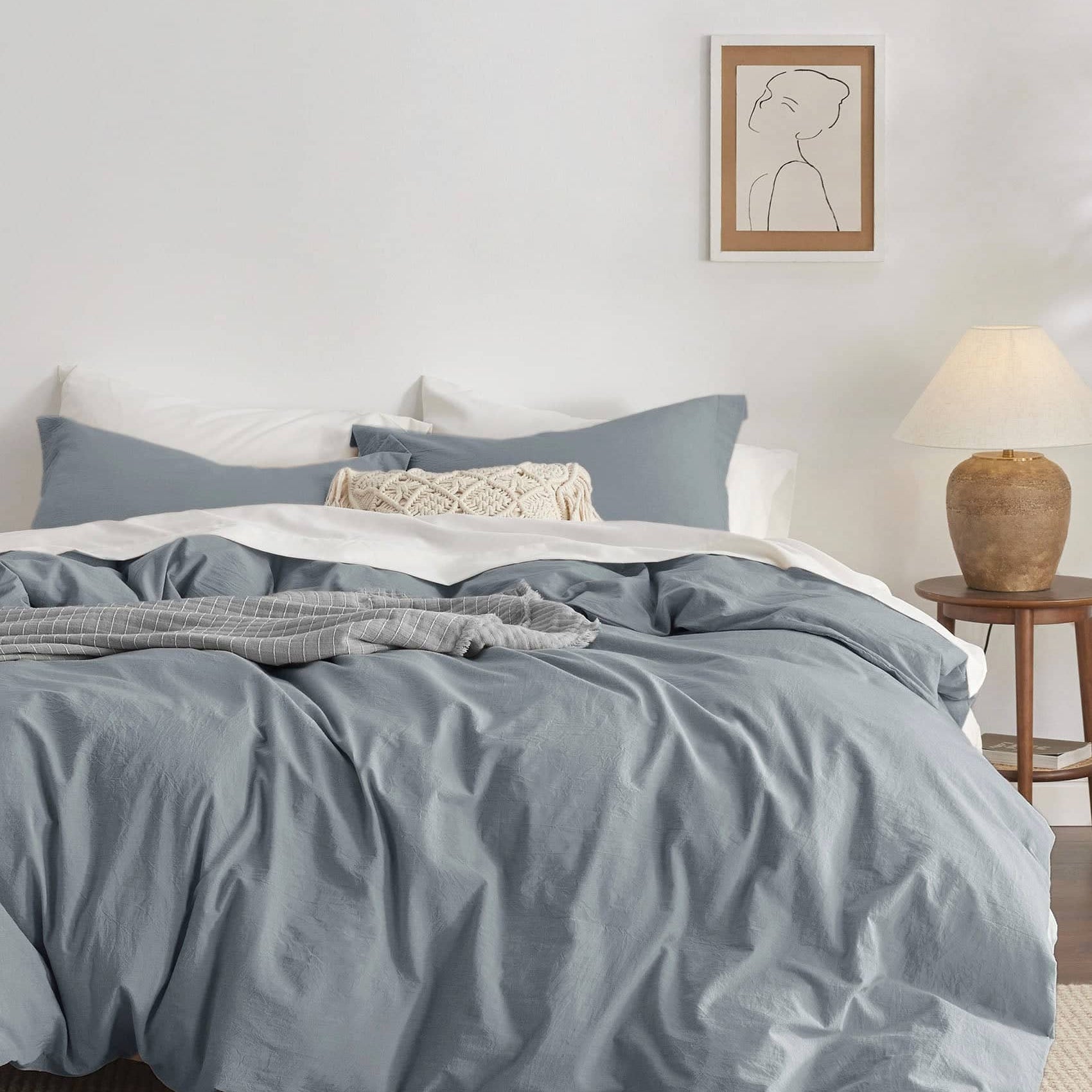 100% Washed Cotton Duvet Cover