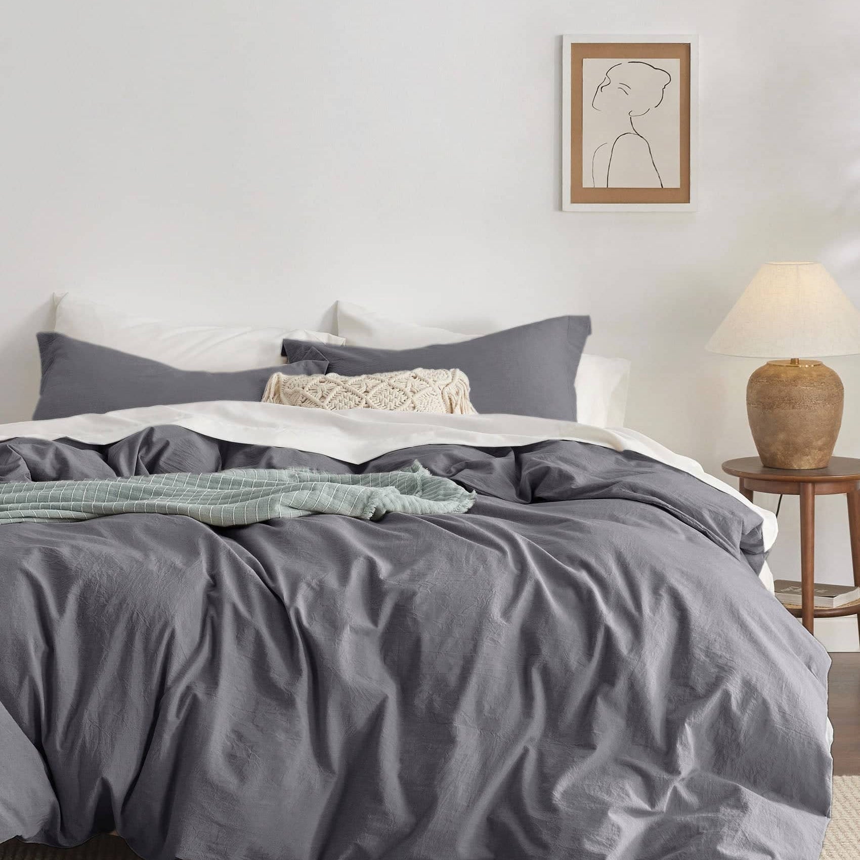 100% Washed Cotton Duvet Cover