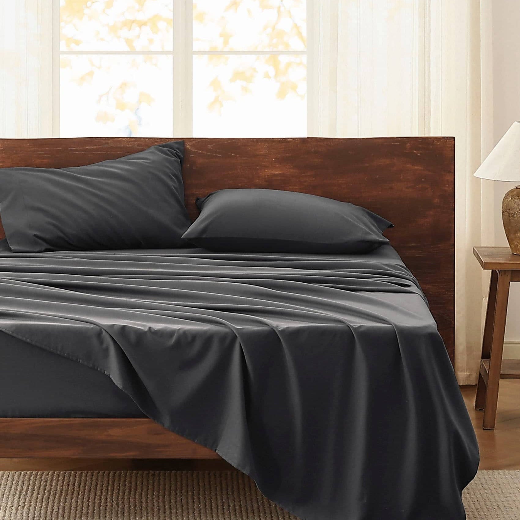 100% Cotton Solid Flannel Sheet Set