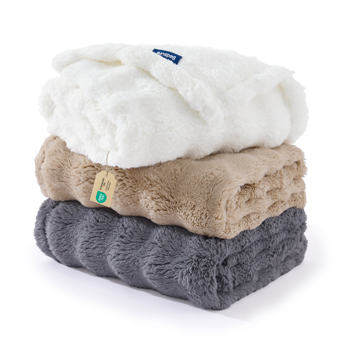 Bubble Fleece Pet Blanket Set