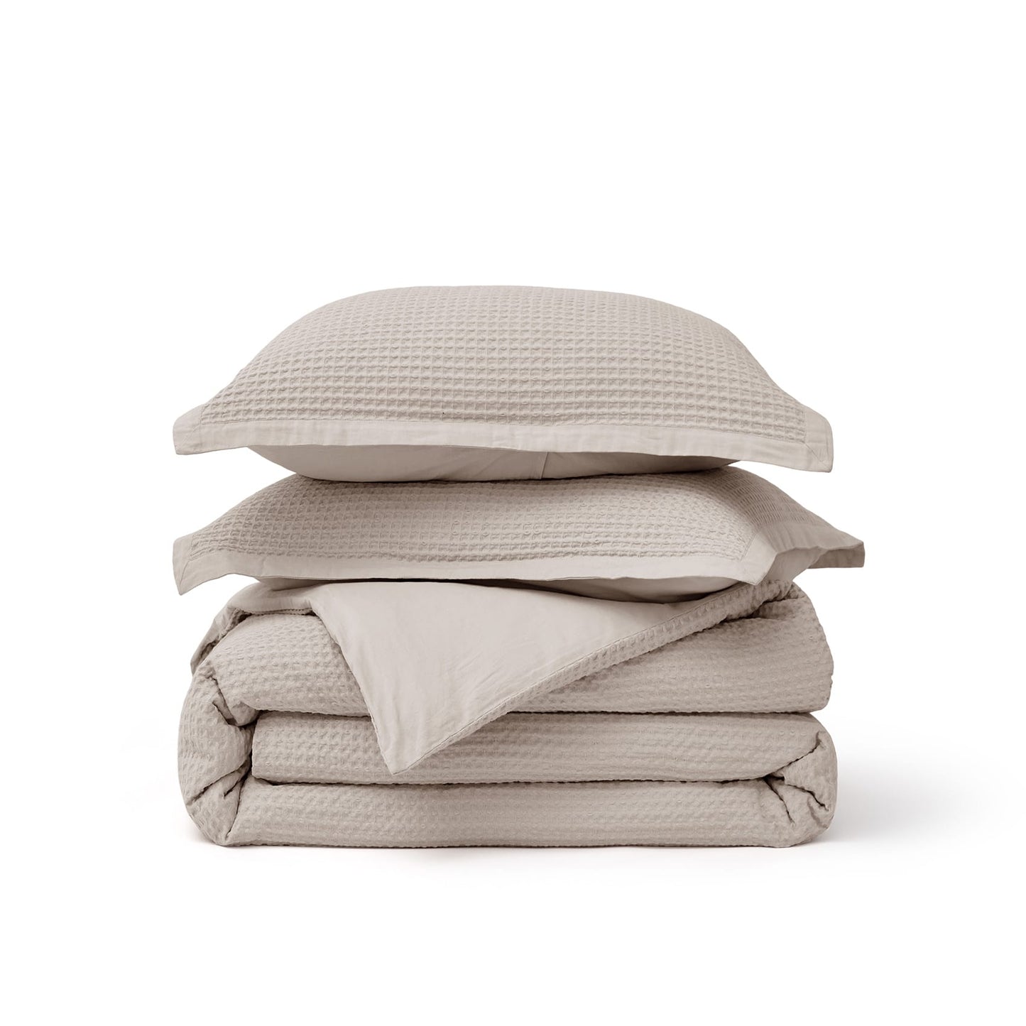 GentleSoft™ Cotton Waffle Weave Duvet Cover Set