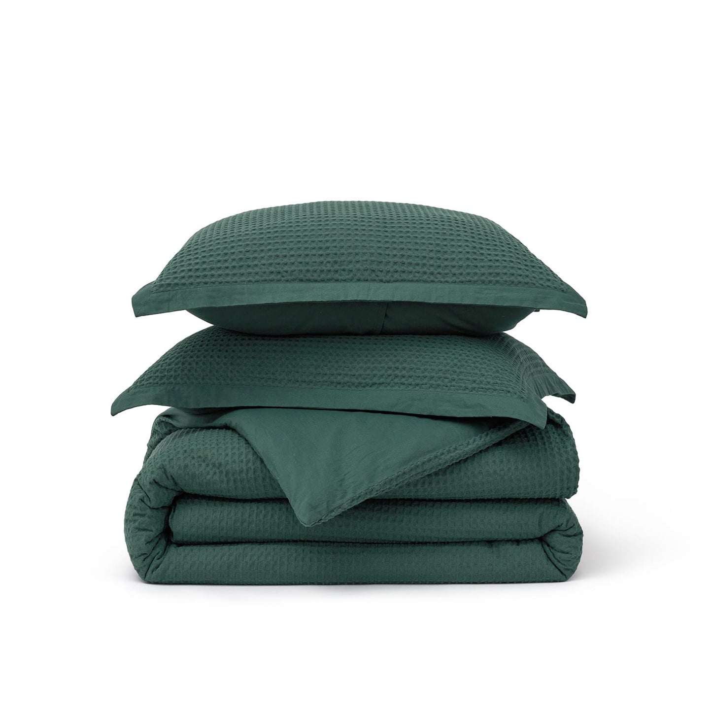 GentleSoft™ Cotton Waffle Weave Duvet Cover Set