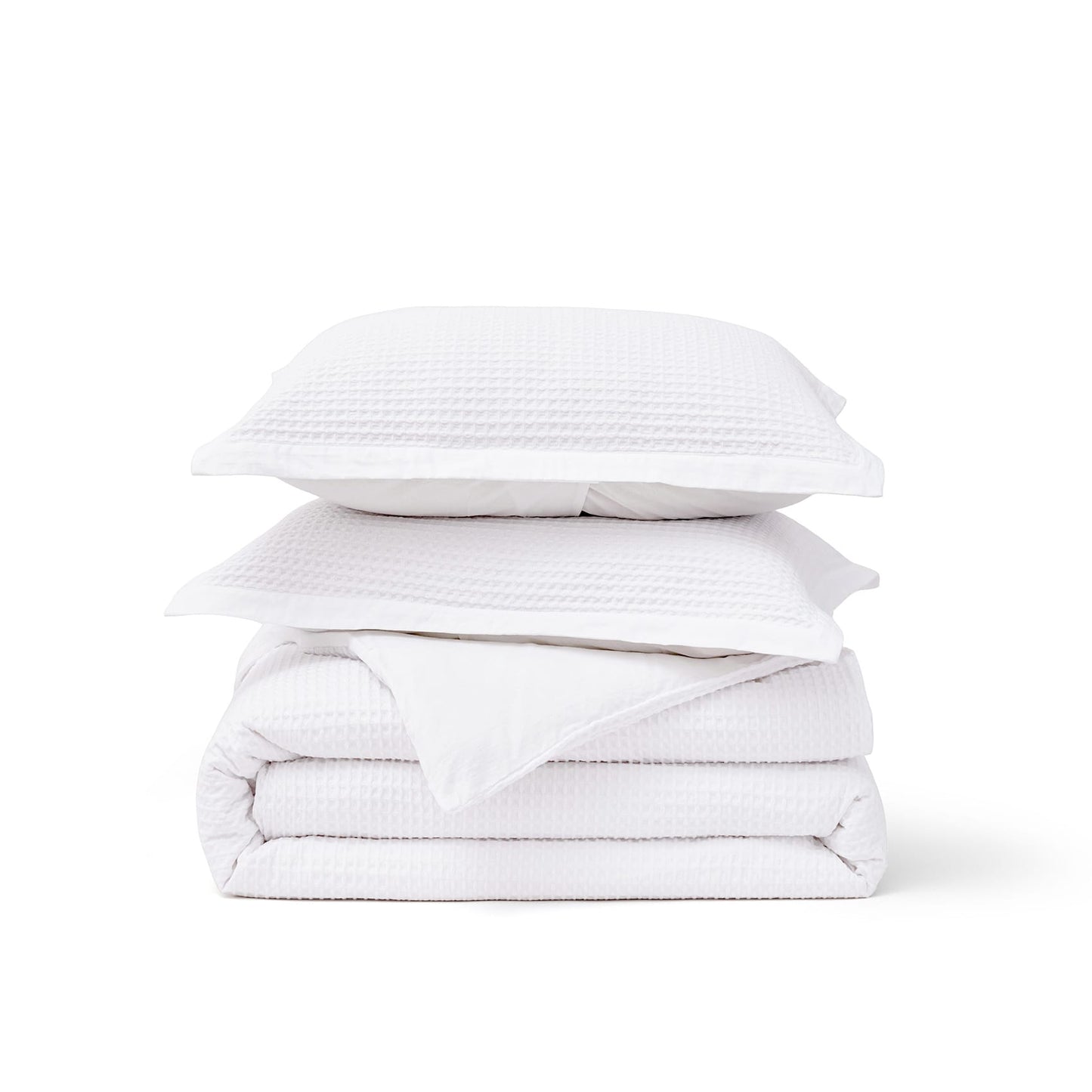 GentleSoft™ Cotton Waffle Weave Duvet Cover Set